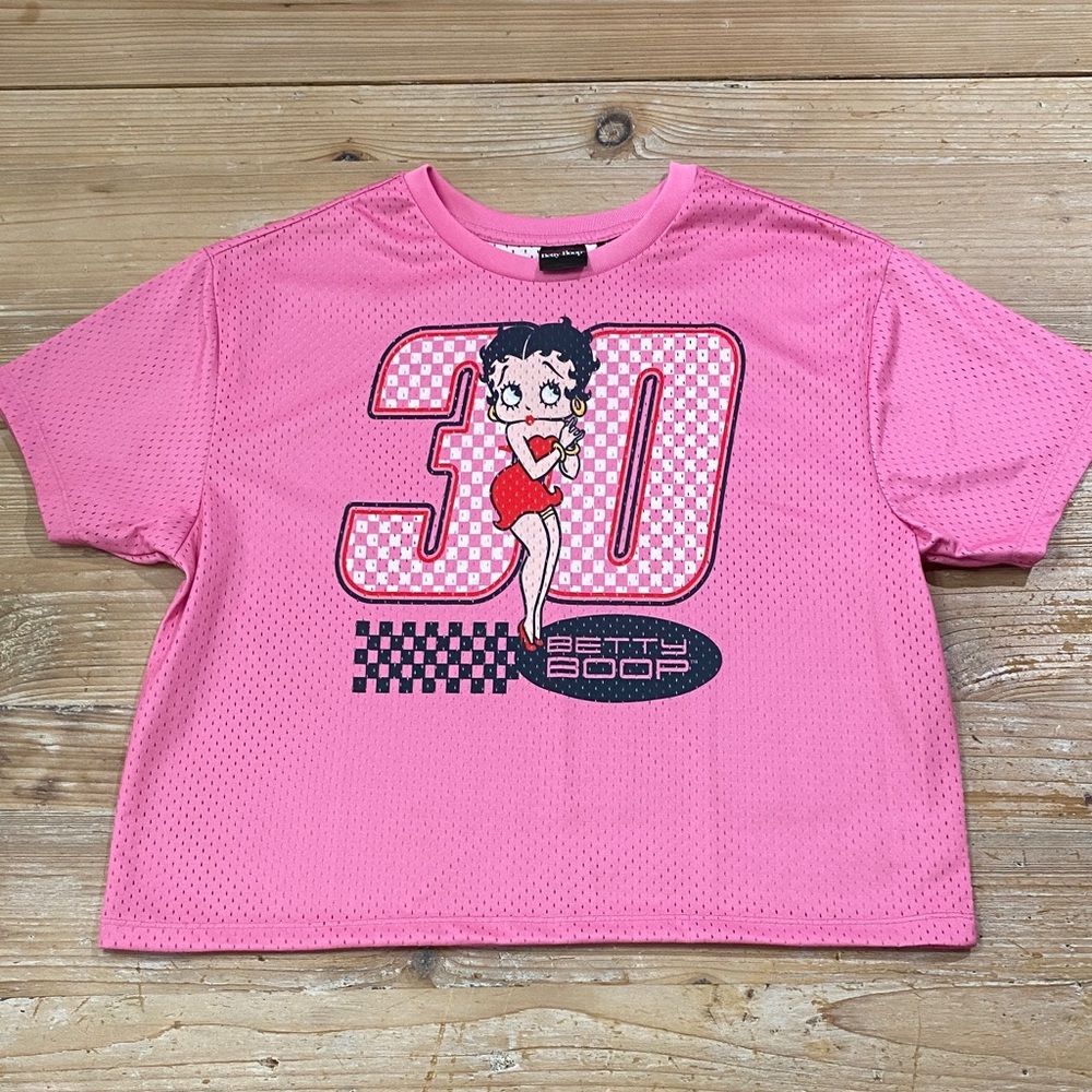 Betty Boop Pink Mesh Kids Jersey